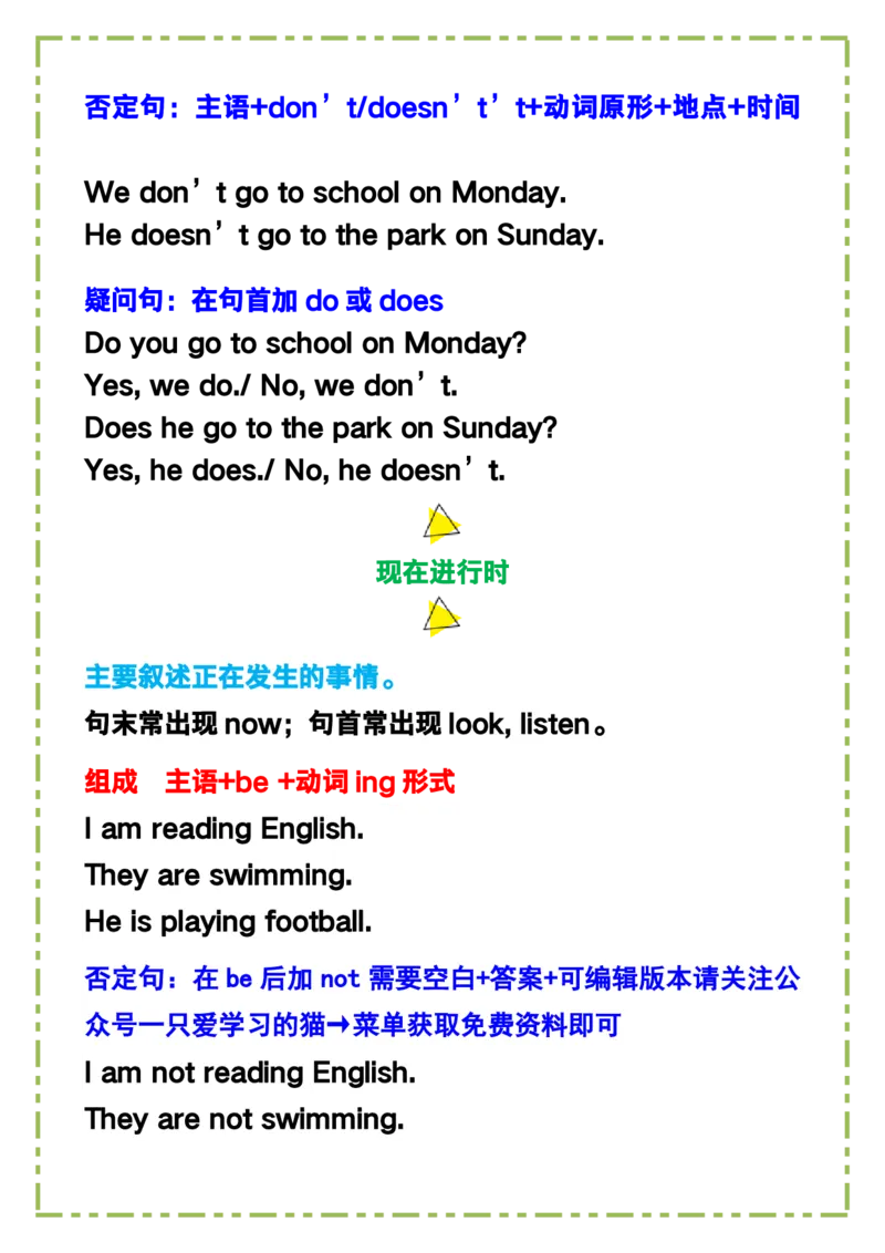 2025春新版六年级英语下册《必须掌握的四大时态》_26春四年级上下册人教版_四上英语合集人教版PEP英语四年级上册新教材（教学视频+课件+动画+音频+练习+教案）_20知识点总结