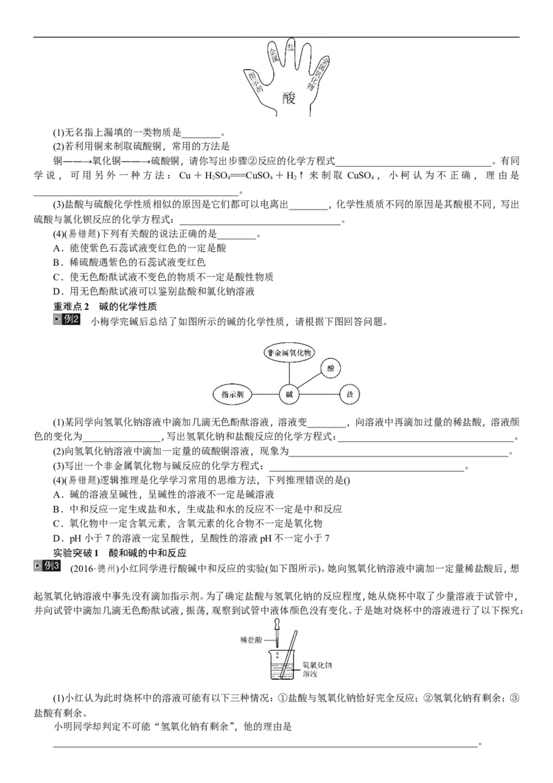 第6讲酸和碱_初中化学_01.人教版初中化学_07.初中化学中考总复习_2018年中考化学一轮复习（课件+测试）_2018年中考化学一轮复习（课件+测试）：第6讲酸和碱(共2份打包)