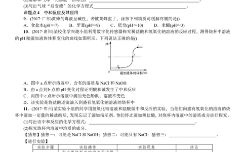 第6讲酸和碱_初中化学_01.人教版初中化学_07.初中化学中考总复习_2018年中考化学一轮复习（课件+测试）_2018年中考化学一轮复习（课件+测试）：第6讲酸和碱(共2份打包)