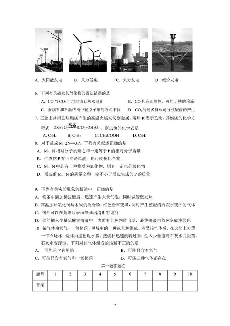 山东省东明县2012-2013年第一学期期末考试九年级化学试题_初中化学_01.人教版初中化学_01.初中化学课件PPT--教案--试题_初中化学全套_化学试题