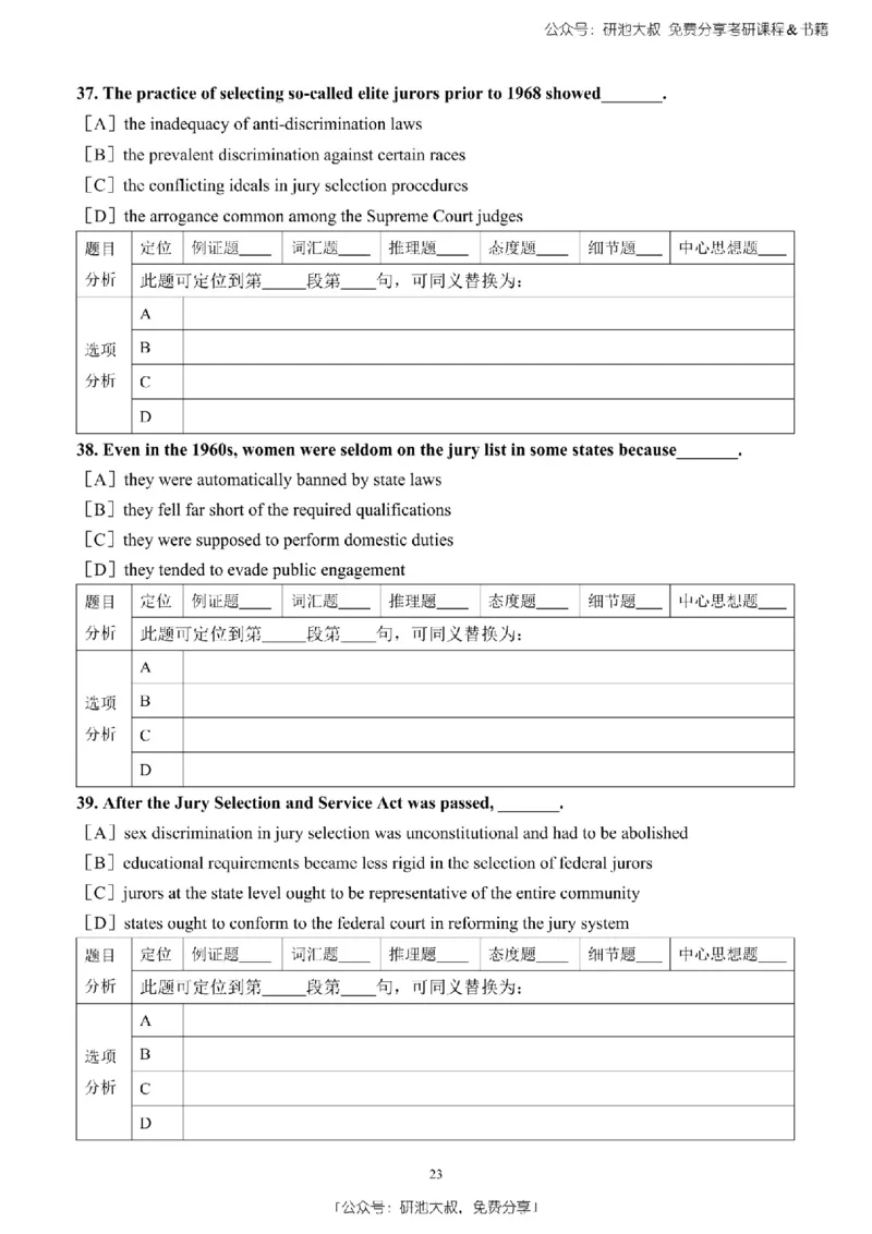 英语二2010-2023手译本纯题_考研_英语_00.手译本_《英语阅读＆翻译手译本》2000-2023_03.英语二2010-2023
