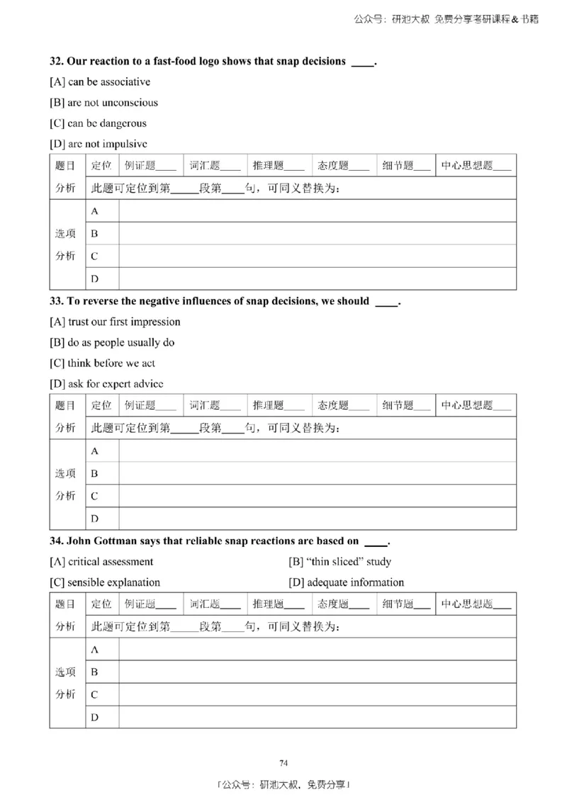 英语二2010-2023手译本纯题_考研_英语_00.手译本_《英语阅读＆翻译手译本》2000-2023_03.英语二2010-2023