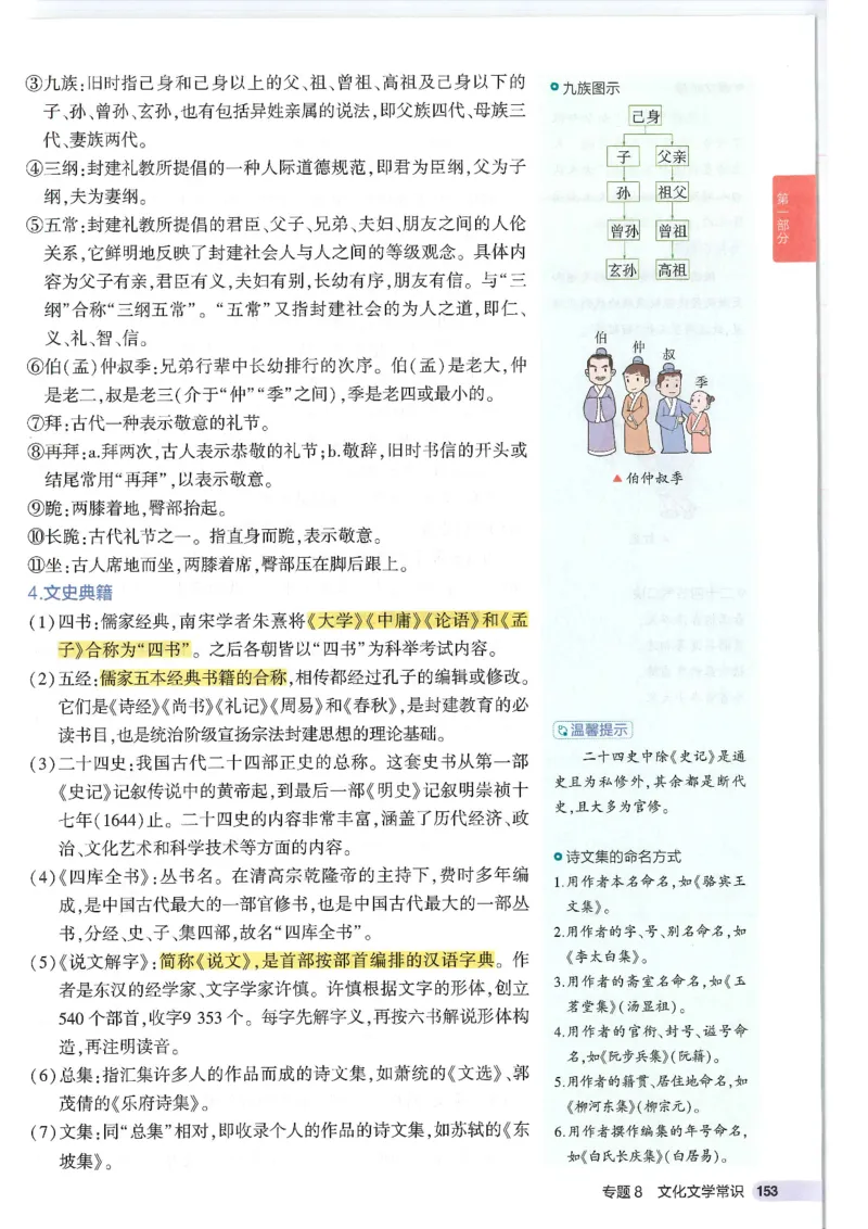 2025版53初中知识清单语文_初中全科《53初中知识清单》2025版