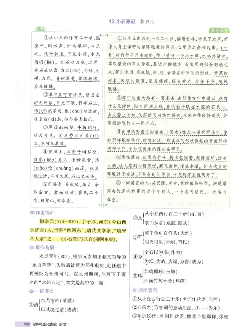 2025版53初中知识清单语文_初中全科《53初中知识清单》2025版