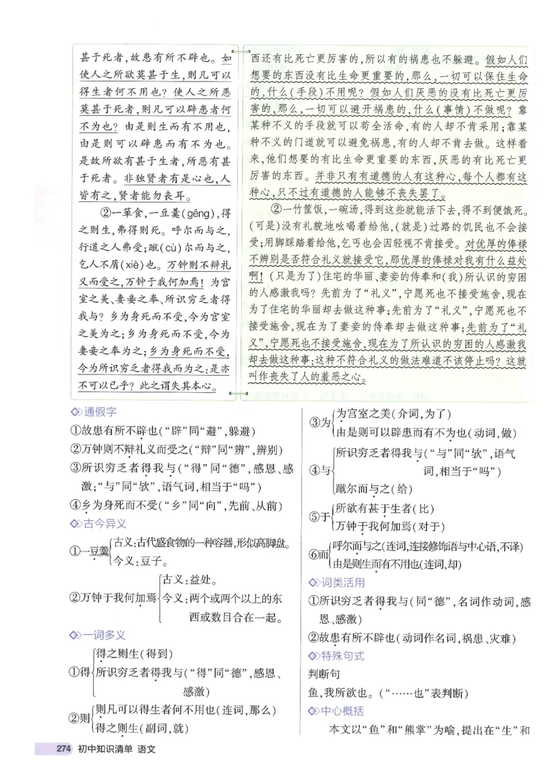 2025版53初中知识清单语文_初中全科《53初中知识清单》2025版