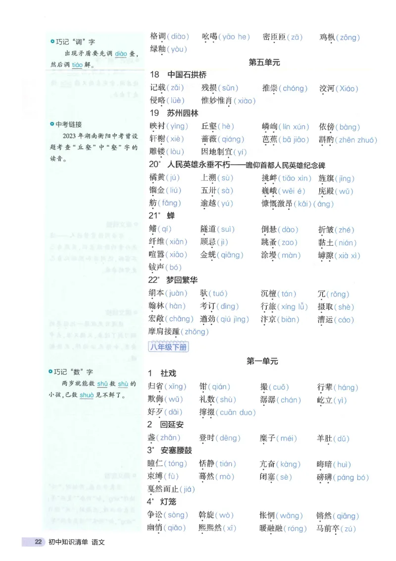 2025版53初中知识清单语文_初中全科《53初中知识清单》2025版