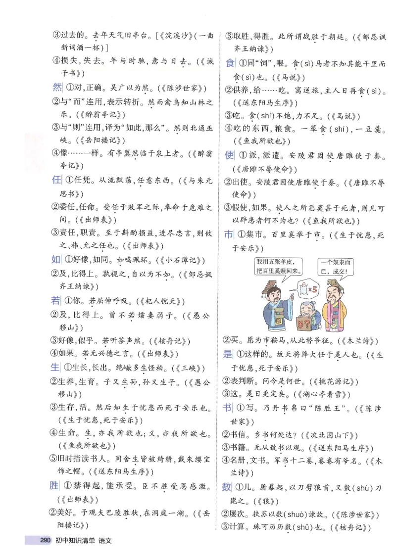 2025版53初中知识清单语文_初中全科《53初中知识清单》2025版