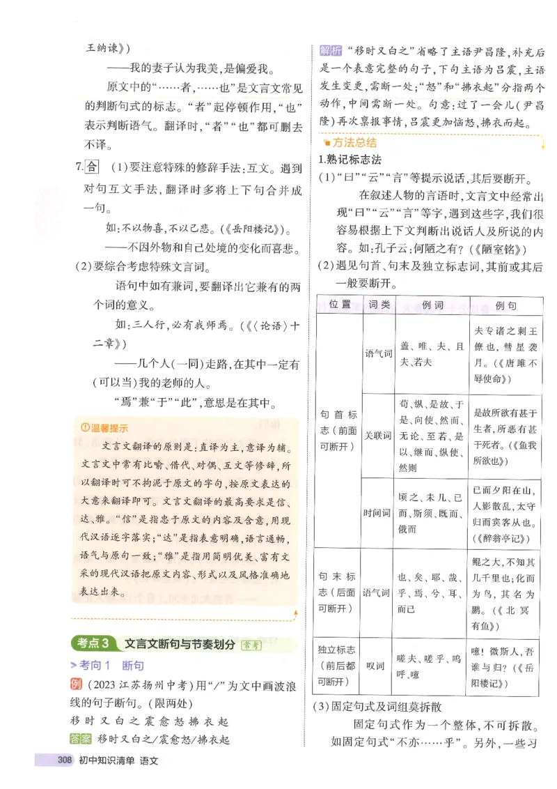 2025版53初中知识清单语文_初中全科《53初中知识清单》2025版