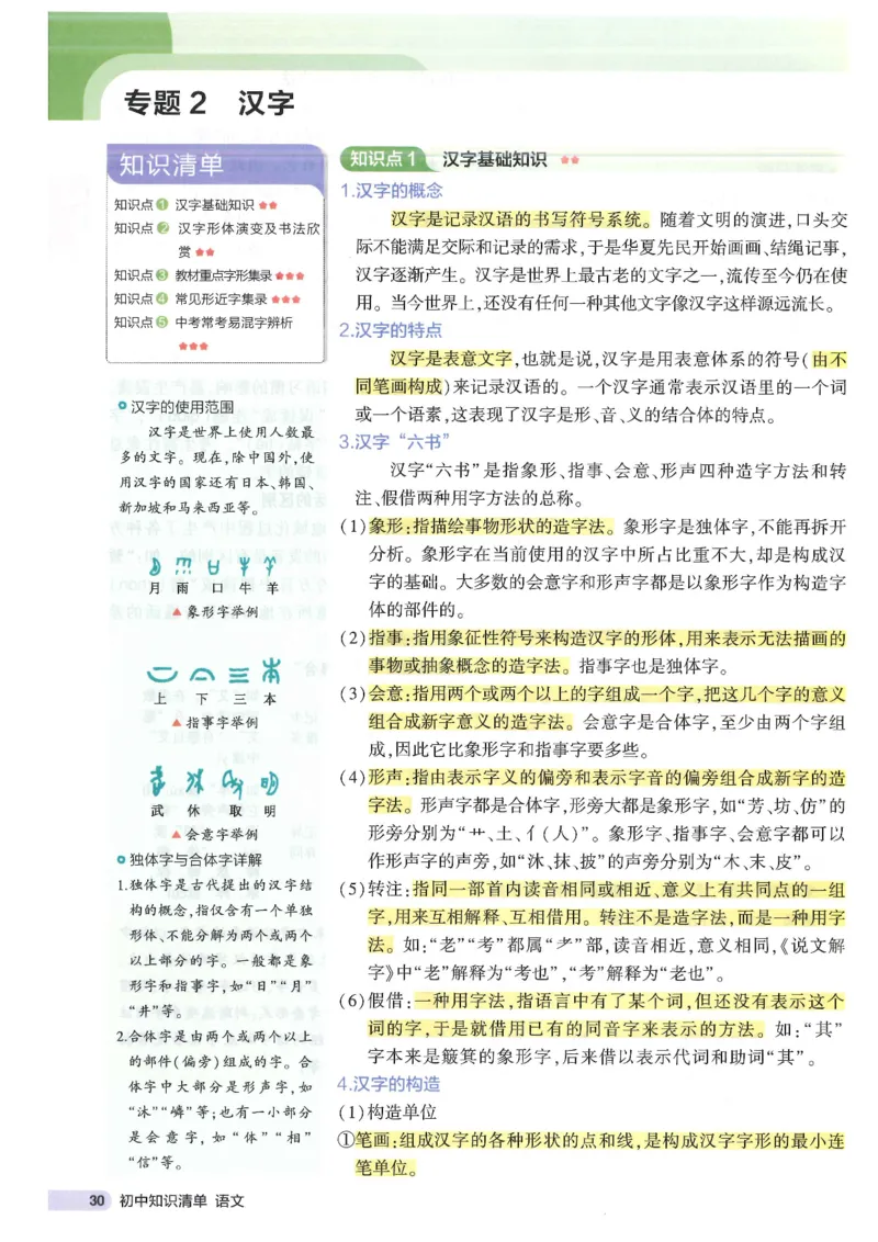 2025版53初中知识清单语文_初中全科《53初中知识清单》2025版