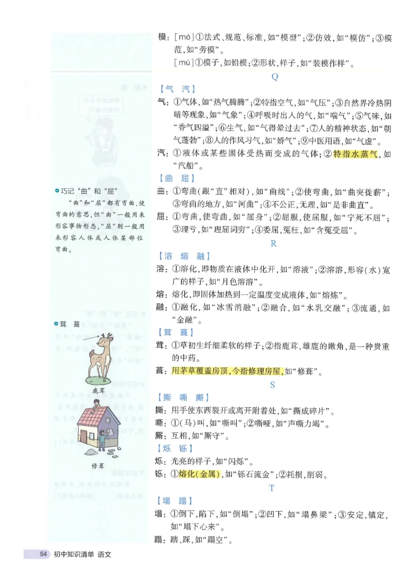 2025版53初中知识清单语文_初中全科《53初中知识清单》2025版