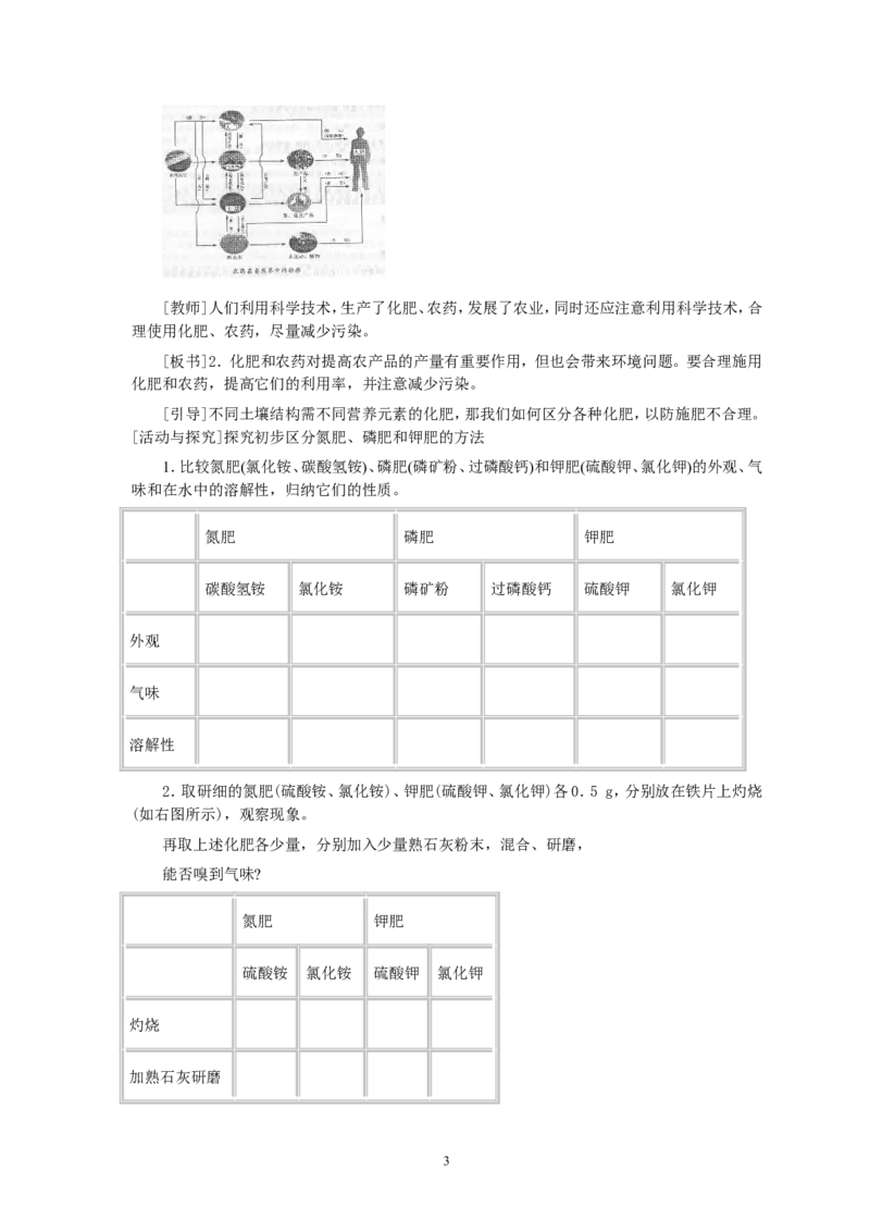 第11单元课题2化学肥料_初中化学_01.人教版初中化学_01.初中化学课件PPT--教案--试题_初中化学全套_化学教案_化学：人教版九年级全册优秀教案(56份)