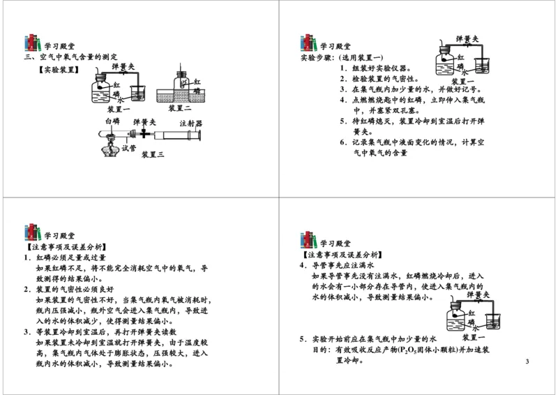 空气中氧气含量的测定_初中化学_01.人教版初中化学_03.初中化学专项视频_104302013学年秋季初三化学满分冲刺班15讲_第2讲空气中氧气含量的测定