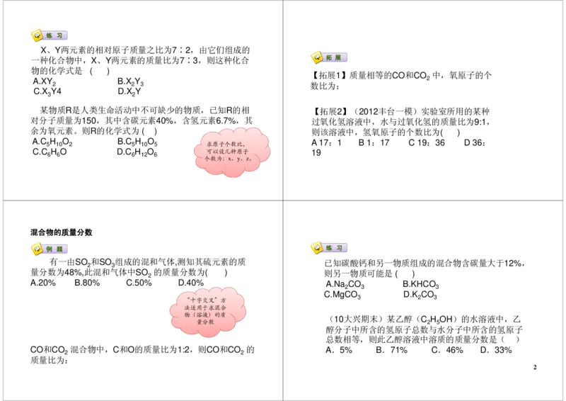 化学式的计算_初中化学_01.人教版初中化学_03.初中化学专项视频_[7697]轻松搞定初中化学计算_第1讲化学式的计算