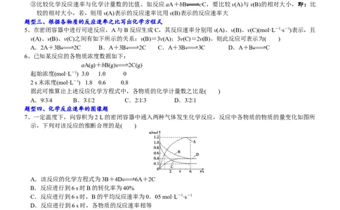 课时6.3.1化学反应速率-2020-2021学年高一化学必修第二册精品讲义（新教材人教版）_高化_2025春-人教版高中化学_02新版高中化学必修二_7.精品讲义