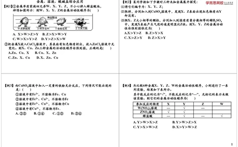 金属、溶液、酸碱盐综合应用_初中化学_01.人教版初中化学_02.初中化学教学视频_2.初中化学--教学视频--带讲义_新初三化学年卡菁英班（全国人教版）