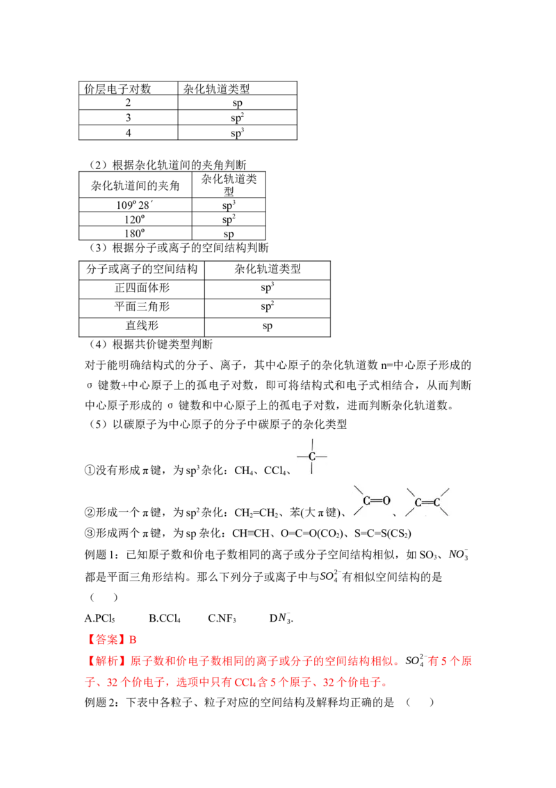 第二章《分子结构与性质》（知识清单）-（人教版2019选修第二册）_高化_595801221724高中化学新人教版选择性必修一二三电子版教案PPT课件高中试卷_选择性必修2册（人教版）_知识清单