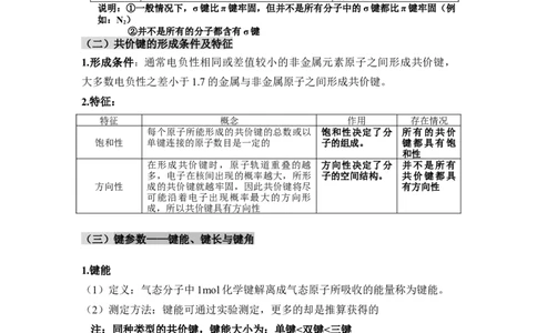 第二章《分子结构与性质》（知识清单）-（人教版2019选修第二册）_高化_595801221724高中化学新人教版选择性必修一二三电子版教案PPT课件高中试卷_选择性必修2册（人教版）_知识清单