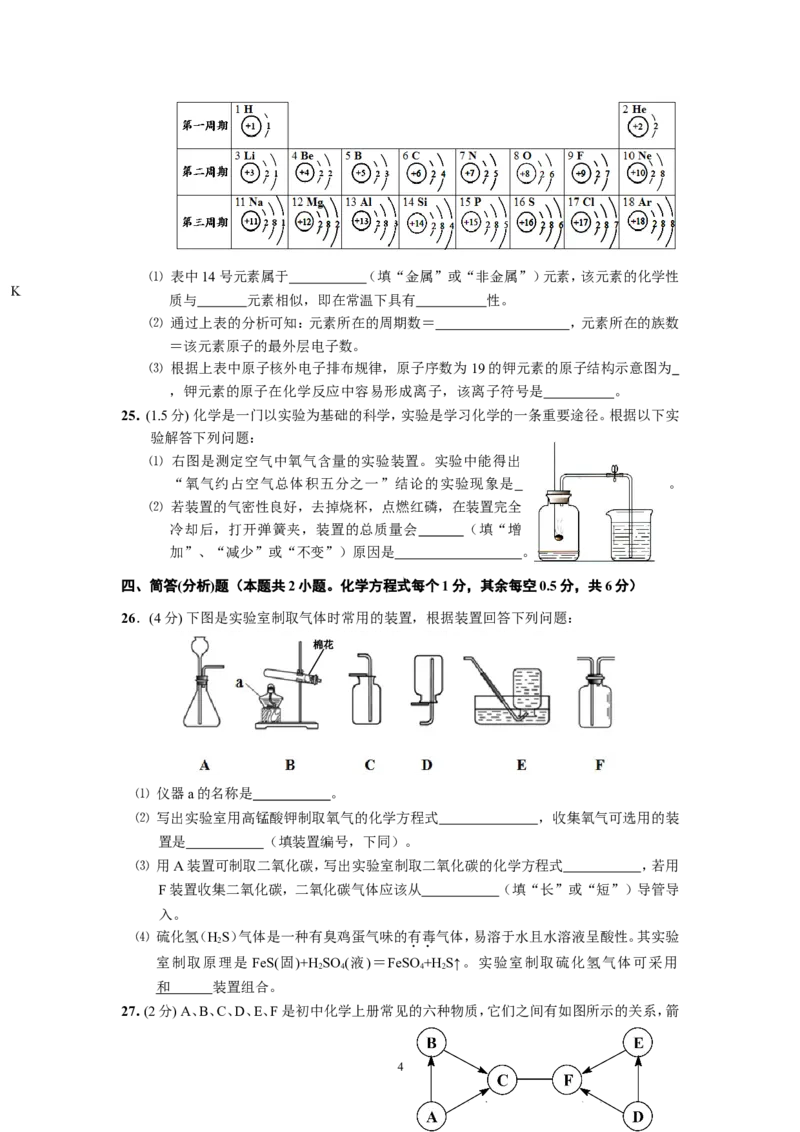湖北省宜昌市（城区）2012-2013学年第一学期期末调研考试九年级化学试题_初中化学_01.人教版初中化学_01.初中化学课件PPT--教案--试题_初中化学全套_化学试题