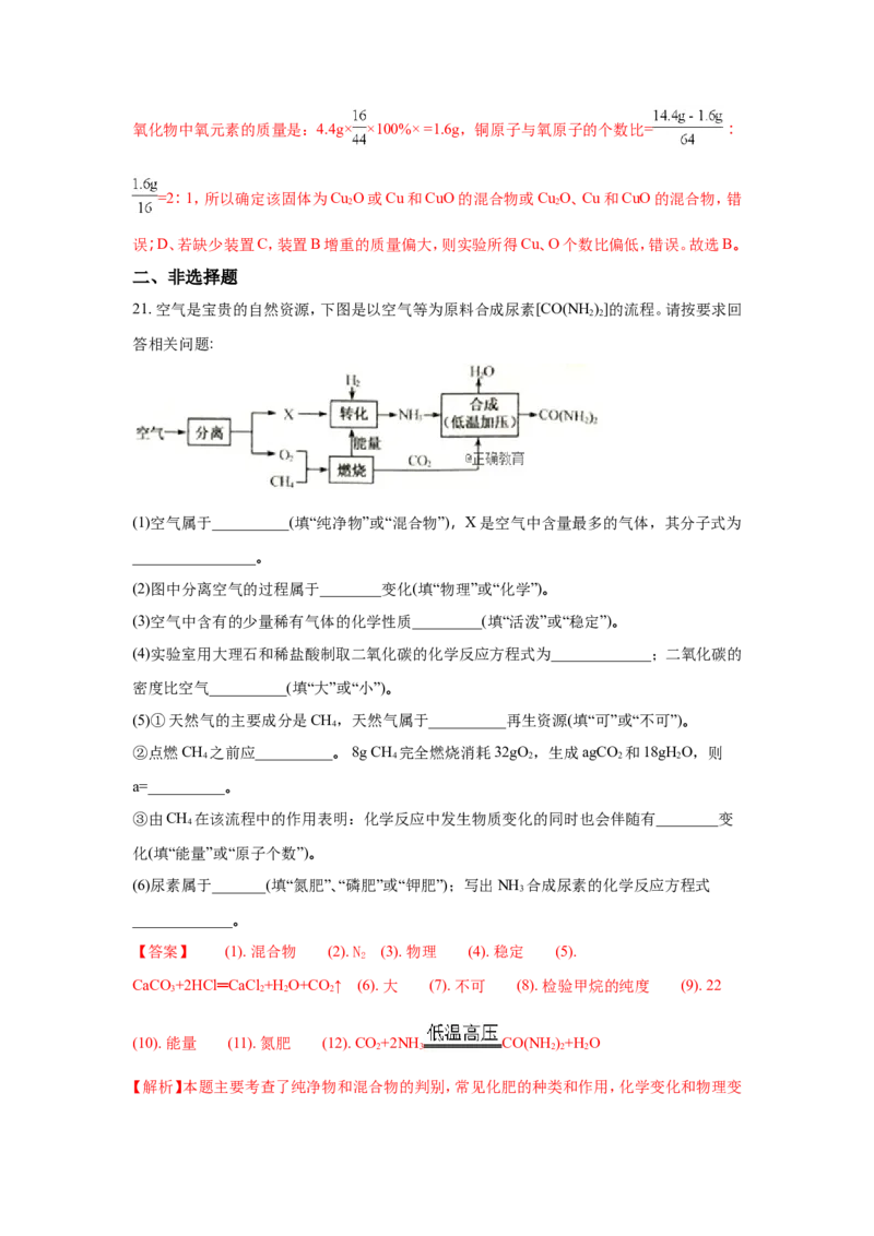 江苏扬州市2018年中考化学试题（word版含解析）_初中化学_01.人教版初中化学_06.初中化学中考真题