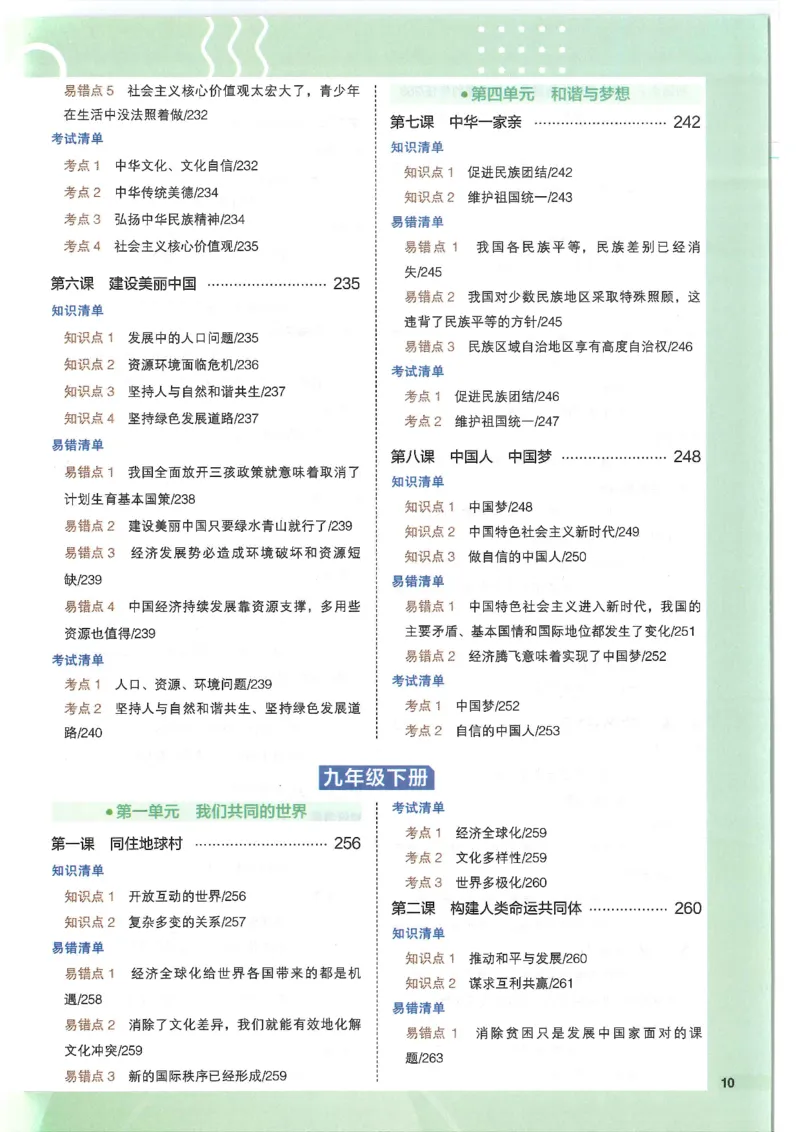 2025版《53初中知识清单》-道法_初中全科《53初中知识清单》2025版