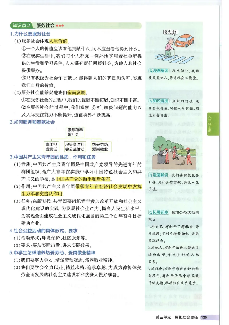 2025版《53初中知识清单》-道法_初中全科《53初中知识清单》2025版