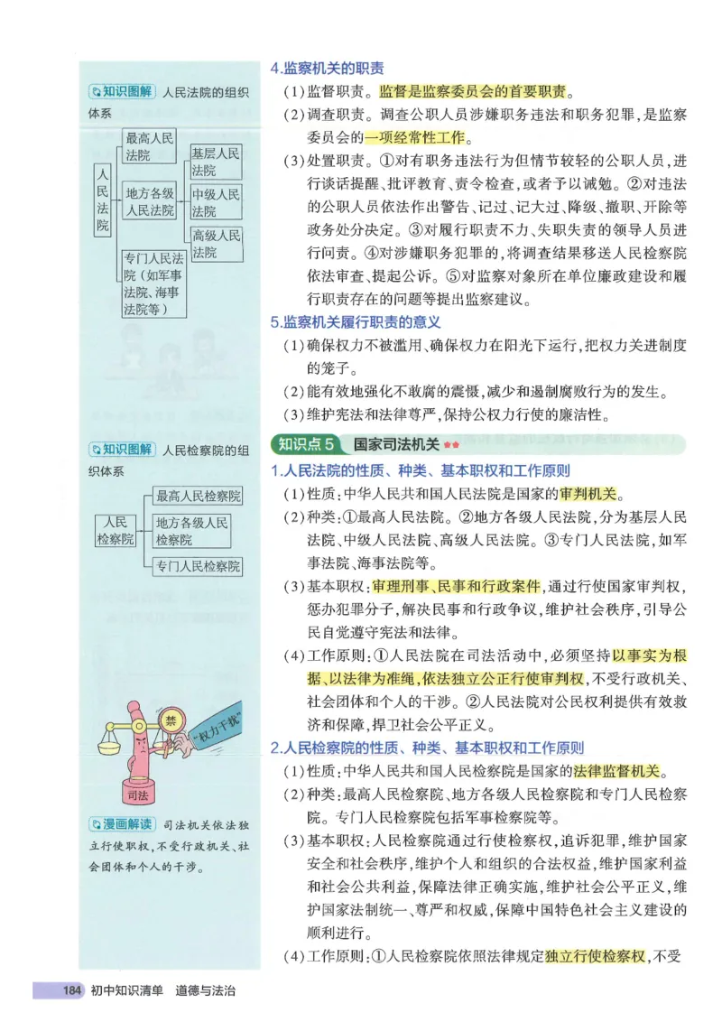 2025版《53初中知识清单》-道法_初中全科《53初中知识清单》2025版