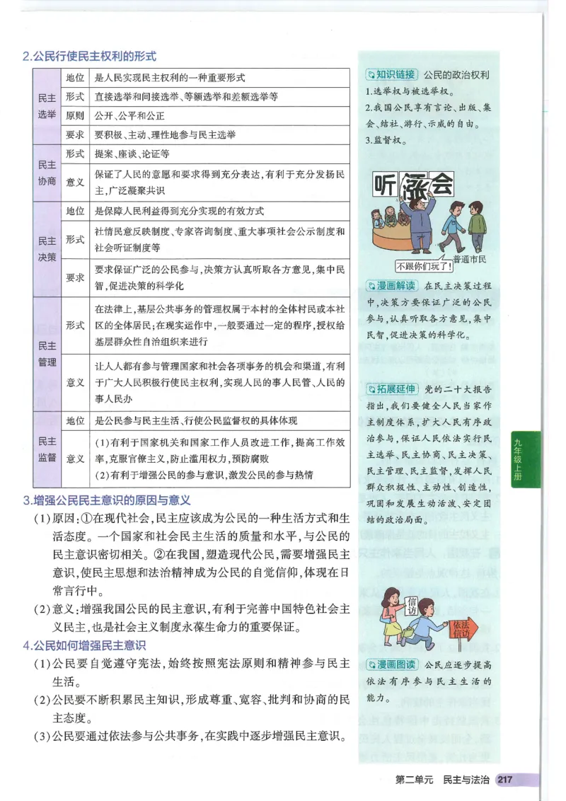 2025版《53初中知识清单》-道法_初中全科《53初中知识清单》2025版