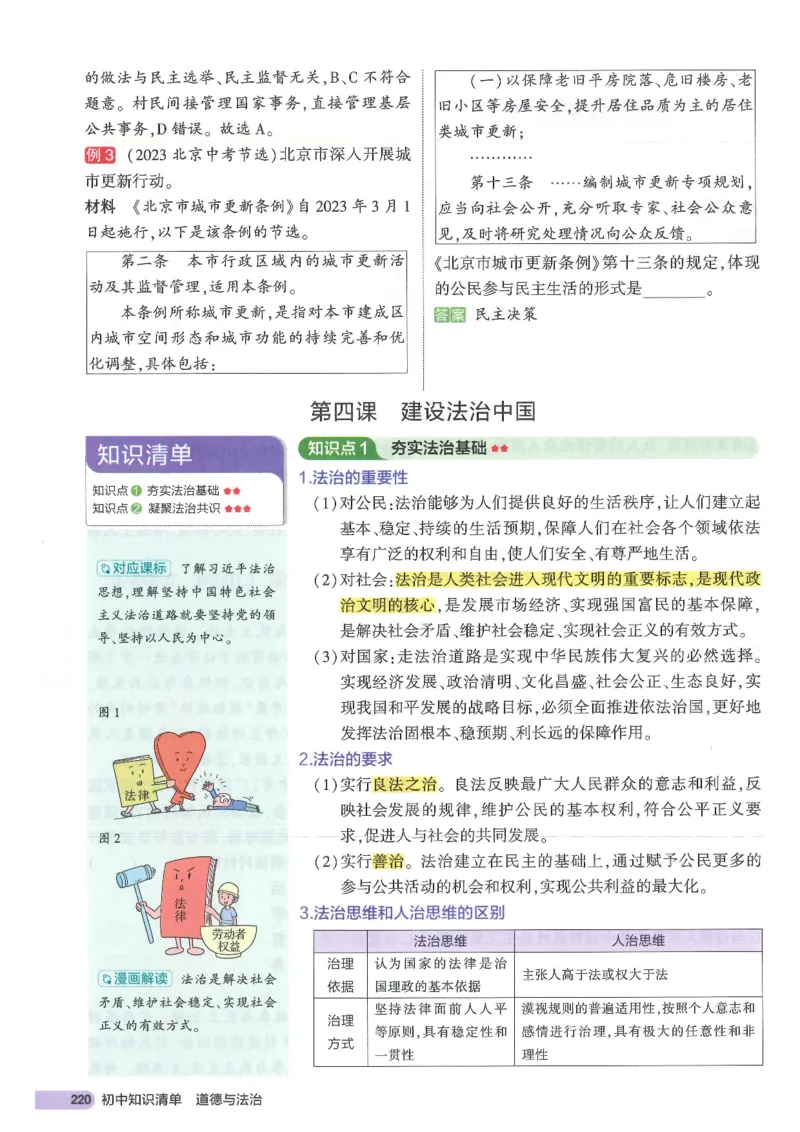 2025版《53初中知识清单》-道法_初中全科《53初中知识清单》2025版