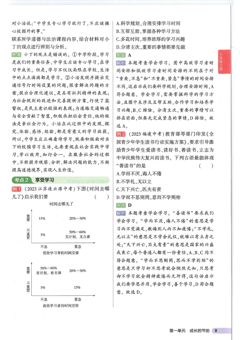 2025版《53初中知识清单》-道法_初中全科《53初中知识清单》2025版