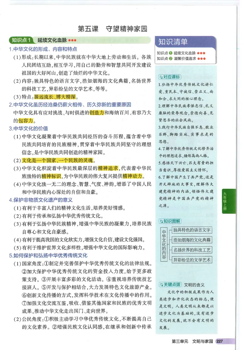 2025版《53初中知识清单》-道法_初中全科《53初中知识清单》2025版