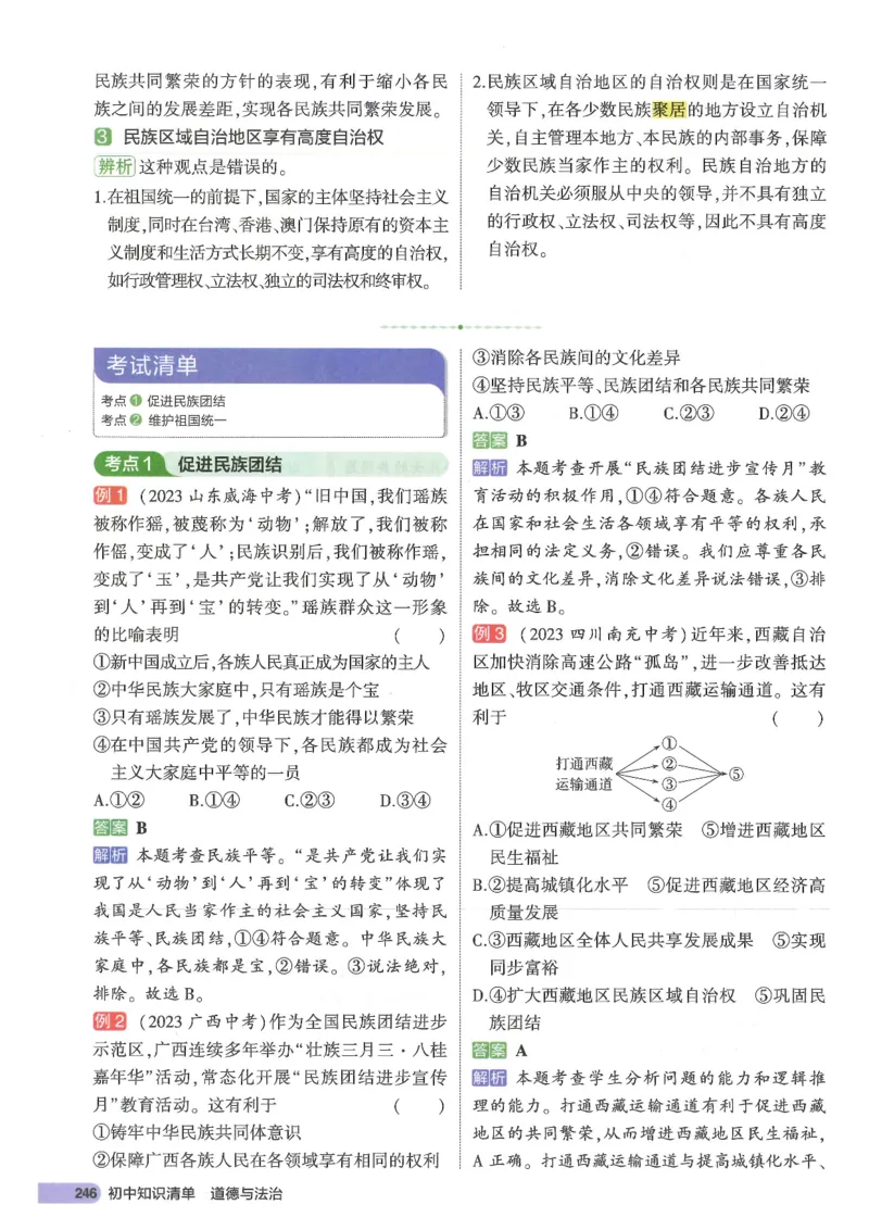 2025版《53初中知识清单》-道法_初中全科《53初中知识清单》2025版