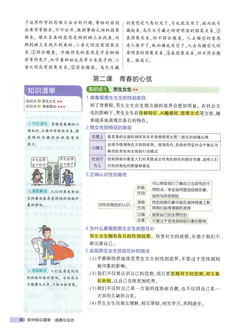 2025版《53初中知识清单》-道法_初中全科《53初中知识清单》2025版