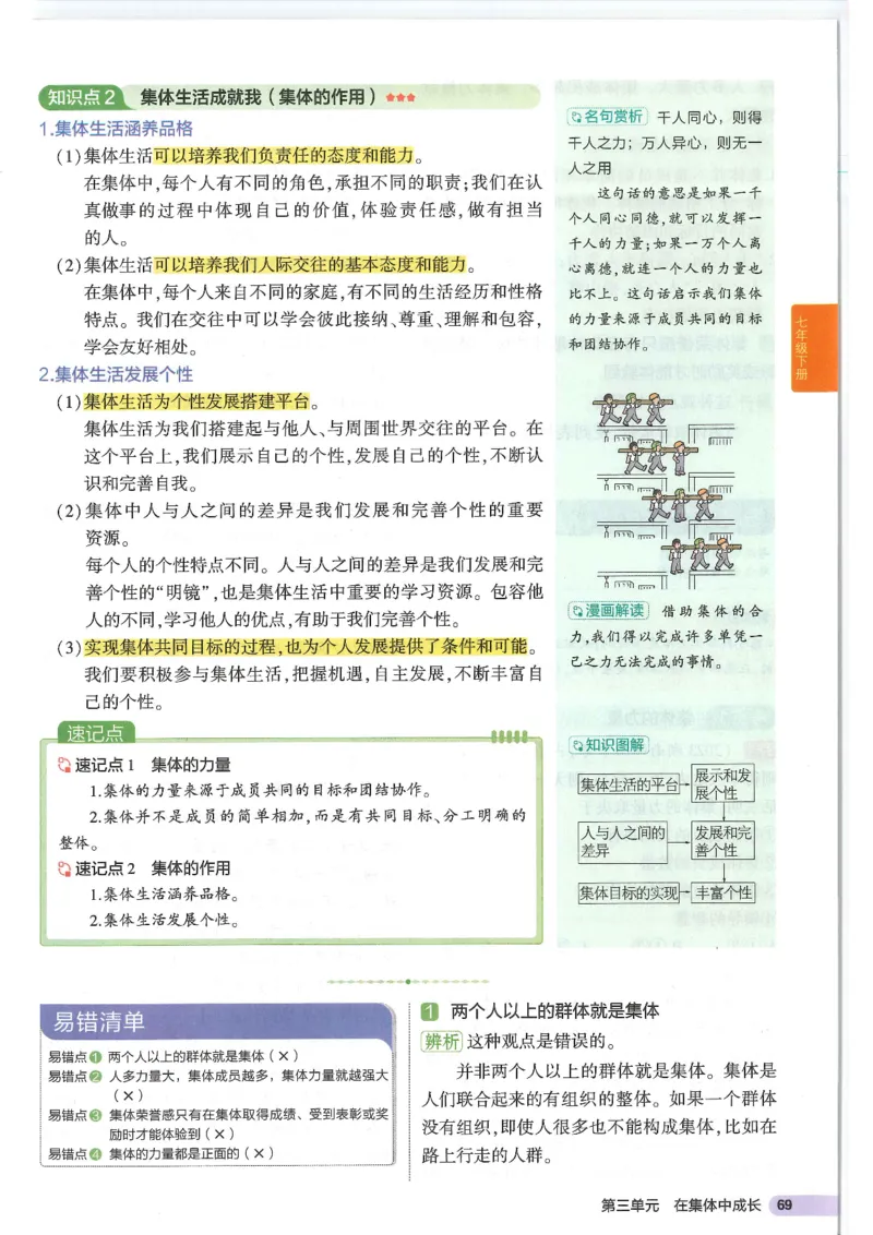 2025版《53初中知识清单》-道法_初中全科《53初中知识清单》2025版