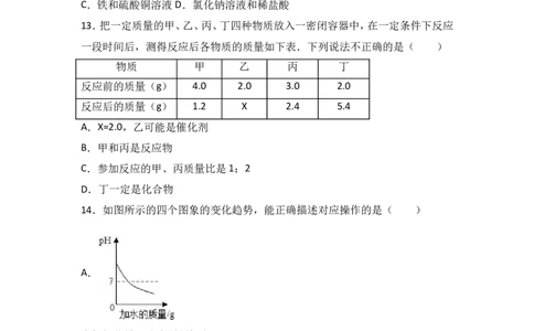 河南省洛阳市伊川县地矿双语学校2017届九年级（下）期中化学试卷（解析版）_初中化学_01.人教版初中化学_01.初中化学课件PPT--教案--试题_初中化学18年试卷