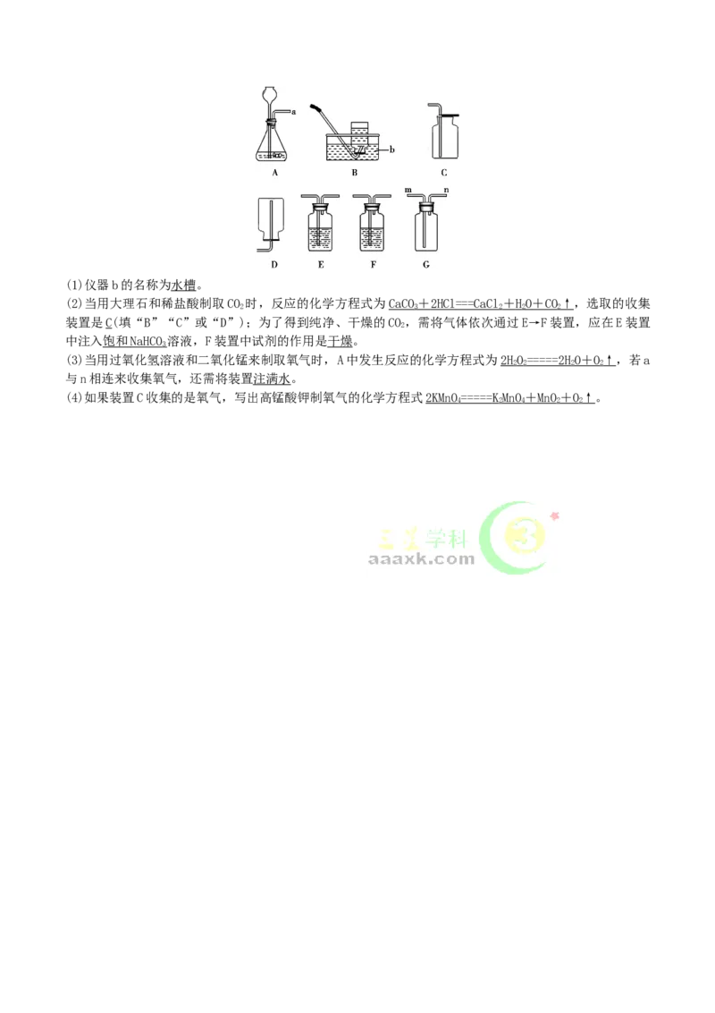 第16讲　气体的制取、净化与干燥_初中化学_01.人教版初中化学_10.初中化学知识点_初中最全化学知识点归纳总结