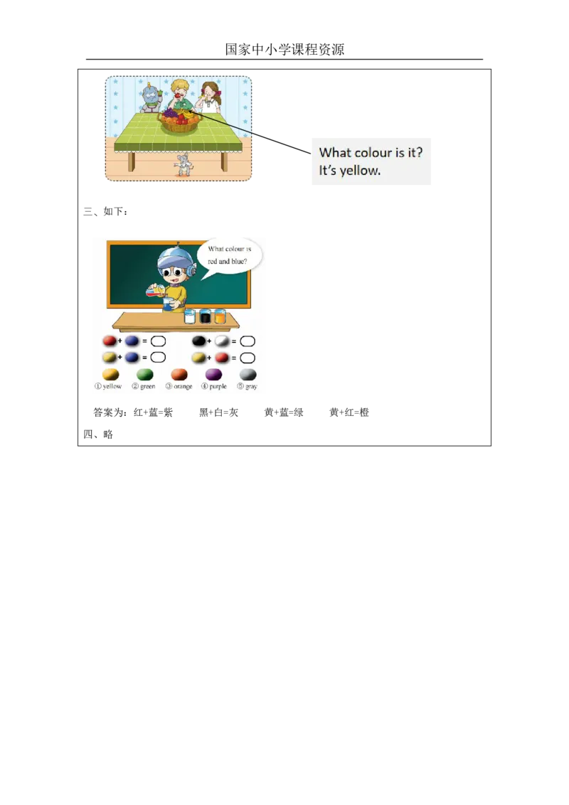 26Lesson9Whatcolouristhecap？(2)_国家课_课后练习_26春四年级上下册人教版_四上英语合集人教版PEP英语四年级上册新教材（教学视频+课件+动画+音频+练习+教案）_17练习资料_《小学英语》