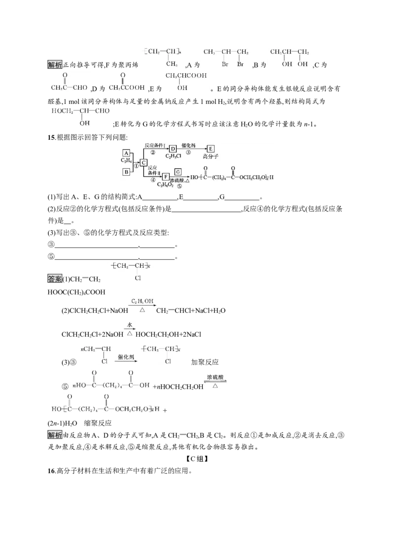 第五章　第一节　合成高分子的基本方法_高化_2025春-人教版高中化学_05新版高中化学选择性必修3_2.课件+练习_5.1合成高分子的基本方法课件（54张ppt）+练习（含解析）