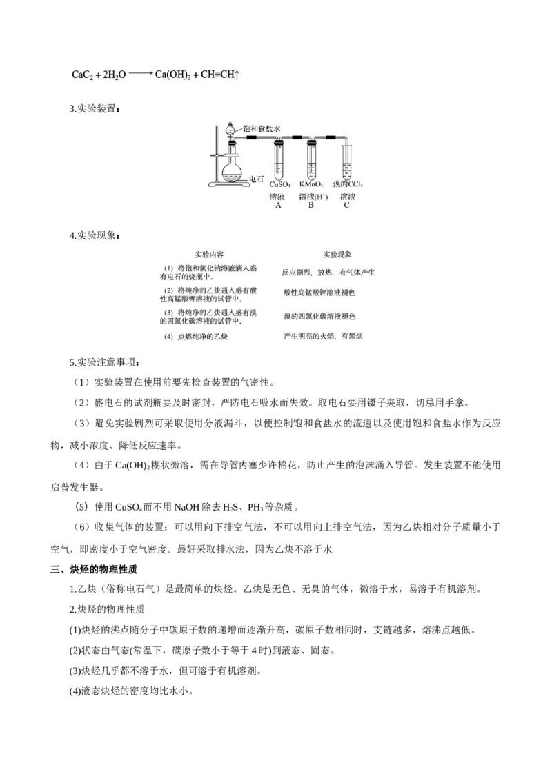 第二章烃（知识清单）-（人教版2019选择性必修3）_高化_595801221724高中化学新人教版选择性必修一二三电子版教案PPT课件高中试卷_选择性必修3册（人教版）_知识清单