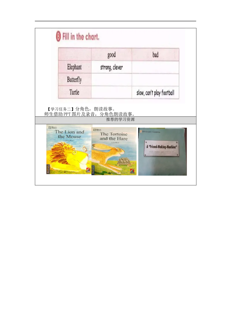 1015五年级英语(人教版)Unit+3+Animals+(第六课时)-3任务单_26春四年级上下册人教版_四上英语合集人教版PEP英语四年级上册新教材（教学视频+课件+动画+音频+练习+教案）_17练习资料