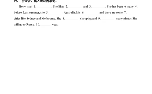 Unit6Aninterestingcountry单元听力专项_听力专项练习-T4_2025版_Unit6Aninterestingcountry单元听力专项-（译林版三起）