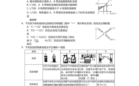 新疆乌鲁木齐市2018年中考化学试题（Word版）_初中化学_01.人教版初中化学_06.初中化学中考真题_新疆乌鲁木齐市2018年中考化学试题（Word版，含答案）