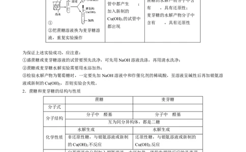 第四章生物大分子速记清单-（人教版2019选择性必修3）（学生版）_高化_595801221724高中化学新人教版选择性必修一二三电子版教案PPT课件高中试卷_选择性必修3册（人教版）_知识清单