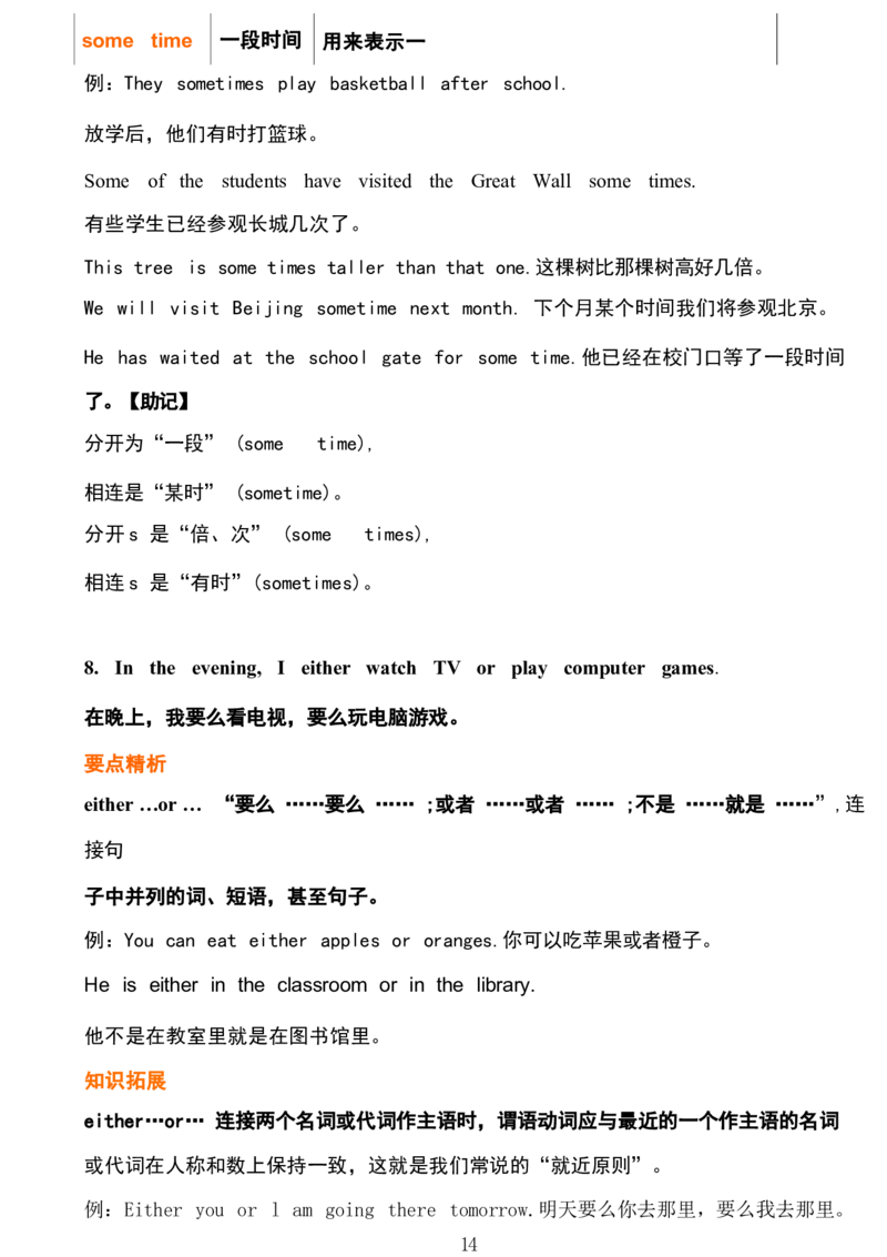 1_24秋《初中各科知识点梳理》_初中英语《知识梳理》7-9年级上下册_重点知识_人教版初中英语_下册_七下_unit2