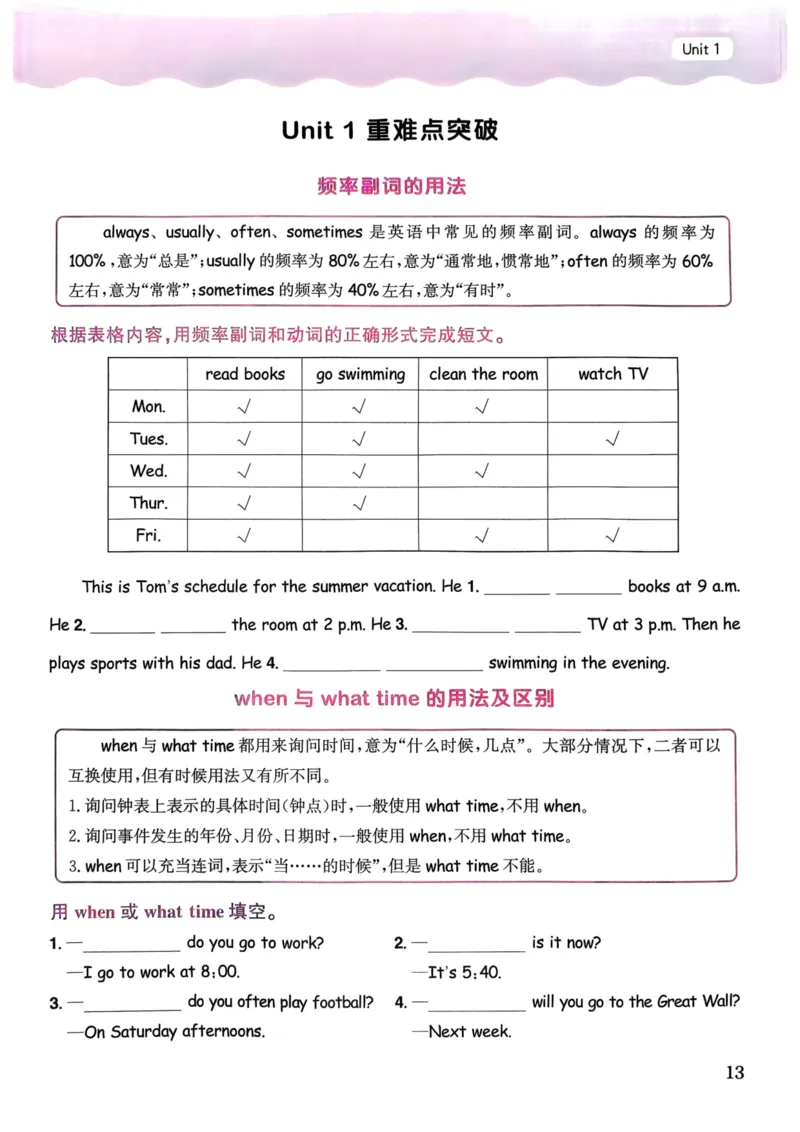 25春黄冈小状元作业本5下英语（PEP)_26春四年级上下册人教版_四上英语合集人教版PEP英语四年级上册新教材（教学视频+课件+动画+音频+练习+教案）_17练习资料_《黄冈小状元作业本》25春