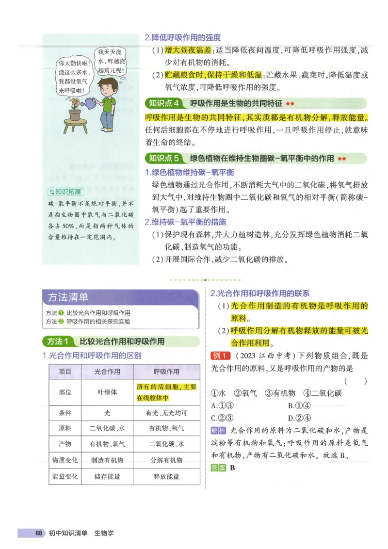 2025版《53初中知识清单》-生物_初中全科《53初中知识清单》2025版