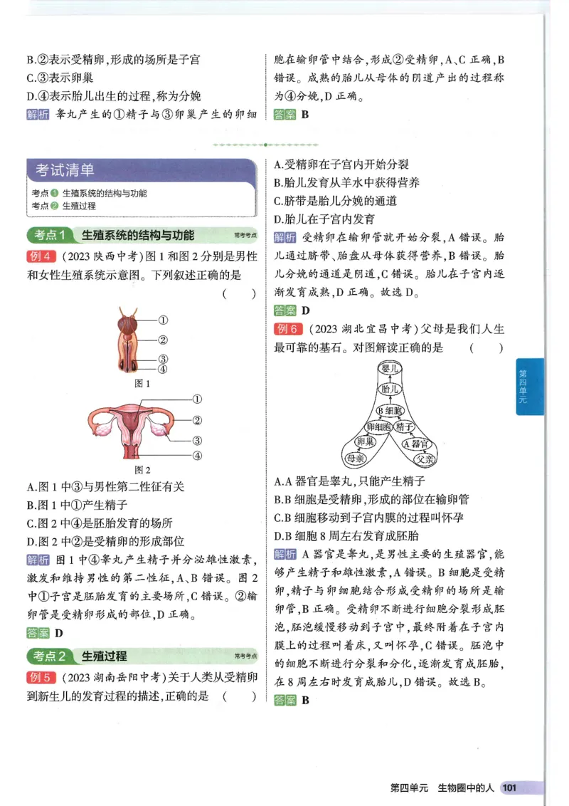2025版《53初中知识清单》-生物_初中全科《53初中知识清单》2025版