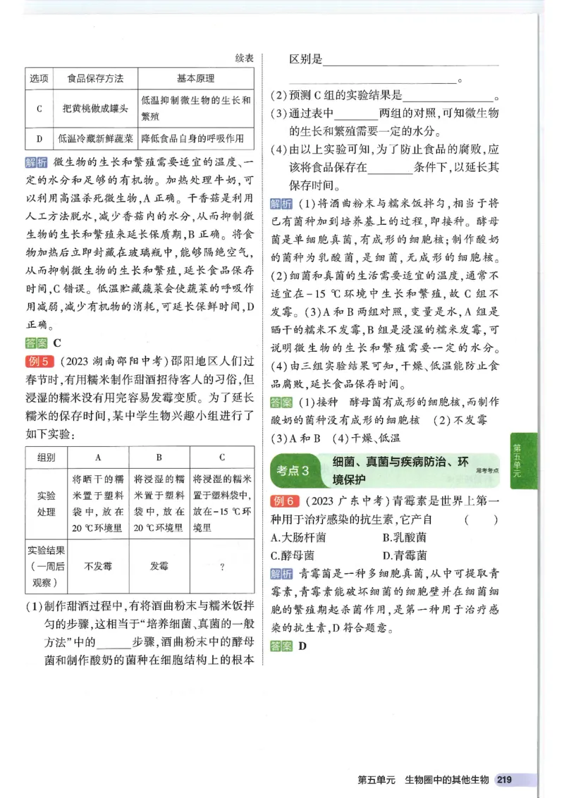 2025版《53初中知识清单》-生物_初中全科《53初中知识清单》2025版