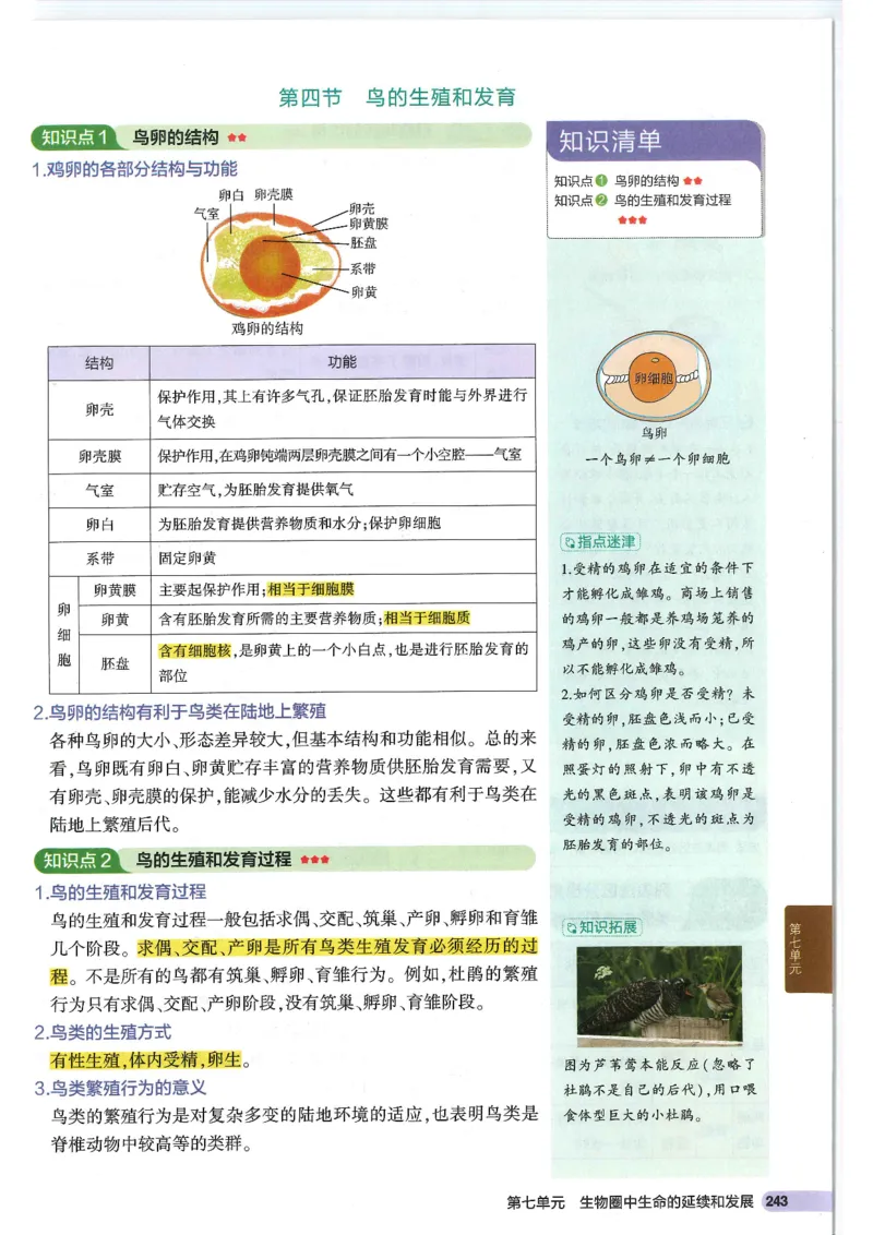 2025版《53初中知识清单》-生物_初中全科《53初中知识清单》2025版
