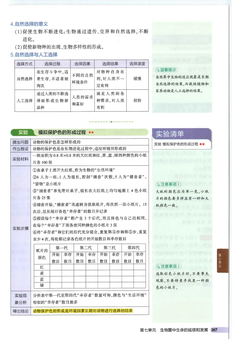 2025版《53初中知识清单》-生物_初中全科《53初中知识清单》2025版