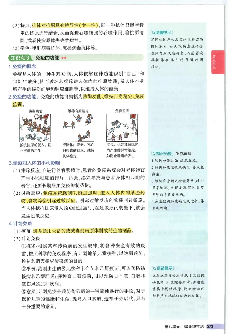 2025版《53初中知识清单》-生物_初中全科《53初中知识清单》2025版